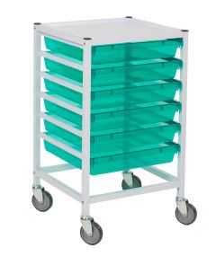 Classic Hospital Trolley With 6 Trays