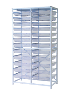 Tall double frame set with trays